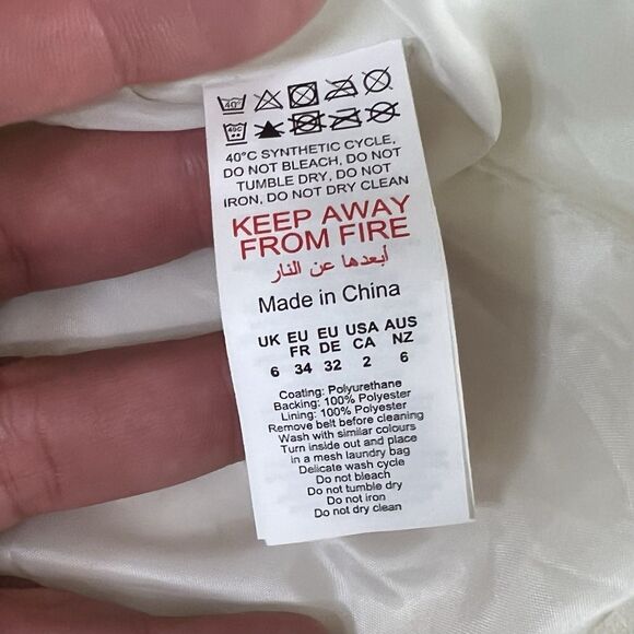 Pretty Little Thing Size 2 Relaxed Women’s Faux leather Motorcycle Jacket  NWOT - Picture 10 of 16